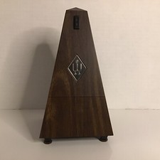 Wittner Model Metronome Faux Woody wind up Bell Made In west Germany vintage