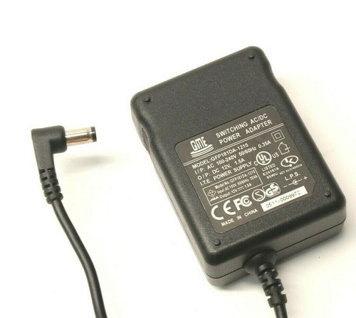 GME GFP181D-1215 AC Power Supply Adapter Charger Cord Output DC 12 V 1.5 A