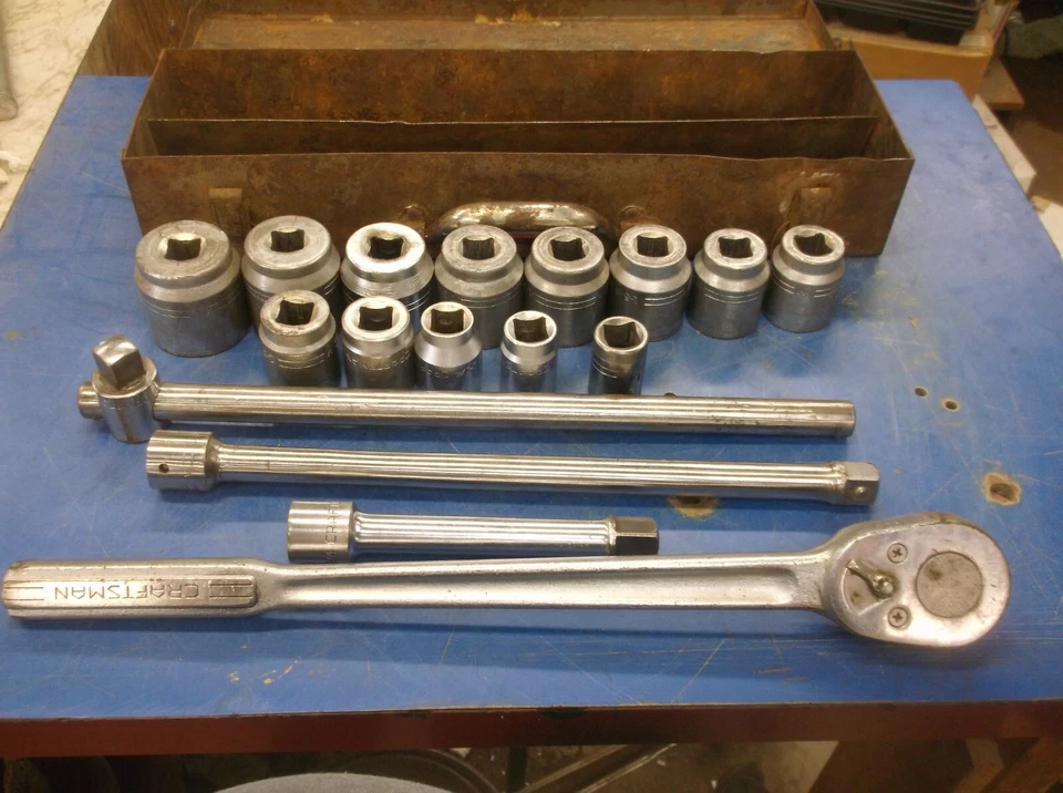 CRAFTSMAN 3/4" DRIVE SOCKET SET EVERYTHING =V= AND TOOL BOX - Image 2 of 4