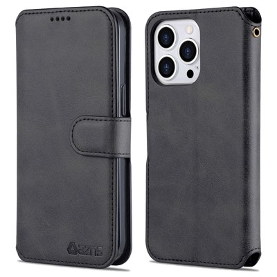 Leather Flip Wallet Case For iPhone 15 Pro Max 14 11 12 13 mini 7 8 XR Magnetic