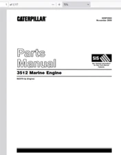 CAT Caterpillar 3512 Marine Engine 66Z579-Up Parts Catalog Manual PDF USB