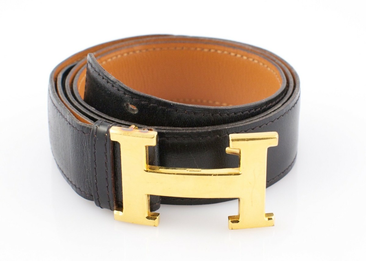 Hermes of Paris Belt w/ 'H' Brass Buckle | eBay
