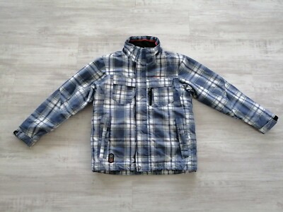 Killtec Größe 152 Schneejacke Kariert Grau Level Winter