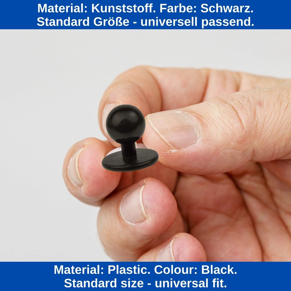 Rundknöpfe für Kochjacken Kochknöpfe Kugelknopf Kochjacke Koch Knöpfe Jacke Koch - Bild 3 von 4