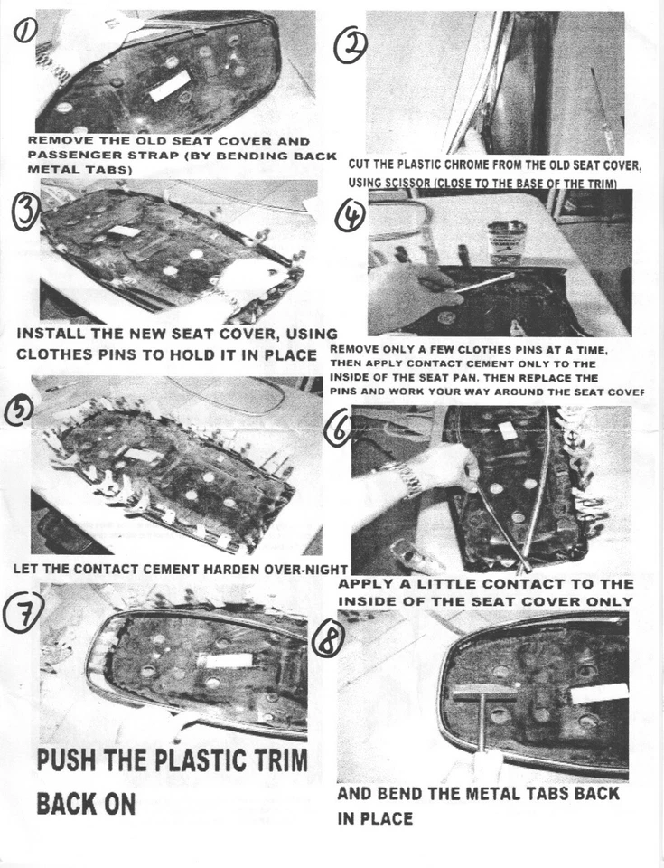 CB360G y CB360T 1974-76 Funda Asiento Honda CB360 G T 163 Foto 4 de 4