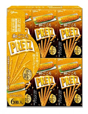 Ezaki Glico Hokkaido Limited PRETZ Wagokoro Corn × 12 Box Kostenloser Versand...