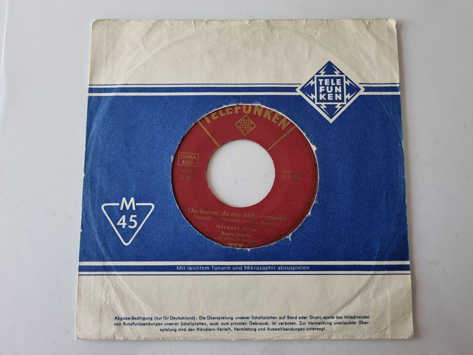 7"" Single Michael Holm - Das kannst du mir nicht verbieten Vinyl Germany