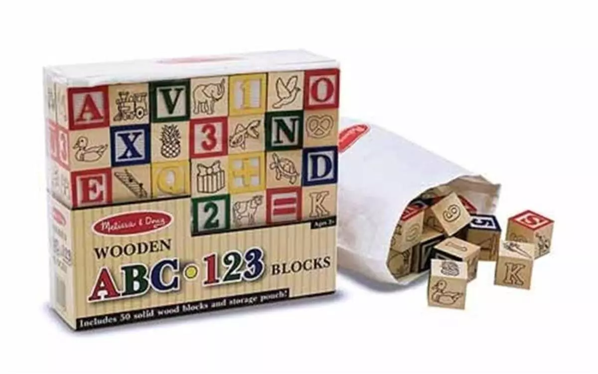 Melissa and hotsell doug blocks abc