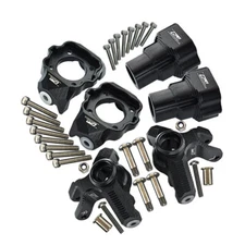 NEW GPM Alum Combo Set D (Front C-Hubs + Front & Rear Knuckle Arms) Black for