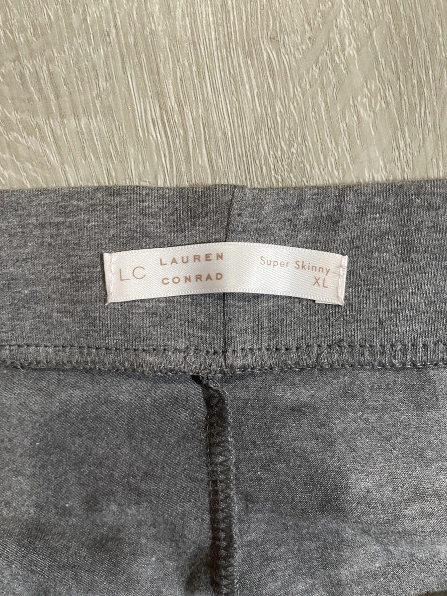 LC Lauren Conrad Leggings Women's Gray Super Skinny Size (XL) Mid Rise