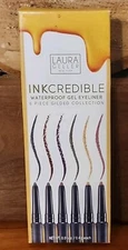 INKcredible Waterproof Gel 6 Piece Eyeliner Pencil Collection NIB!         CC
