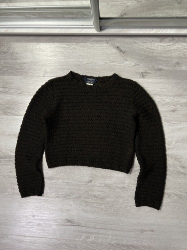 Weekend Max Mara, Maglione Vintage Weekend Max Mara Marrone Maglia Maglia Cropped Taglia M