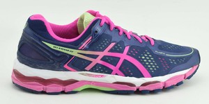 pink and green asics