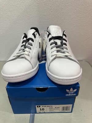 【美品】 Stan Smith ホワイト/ブラック adidas Stan Smith White Black shoe EF4689 men size 10 New Fast