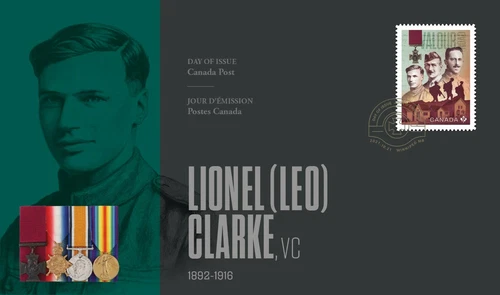 VALOUR ROAD VICTORIA CROSS = Lionel (Leo) Clarke = FDC Canada 2021