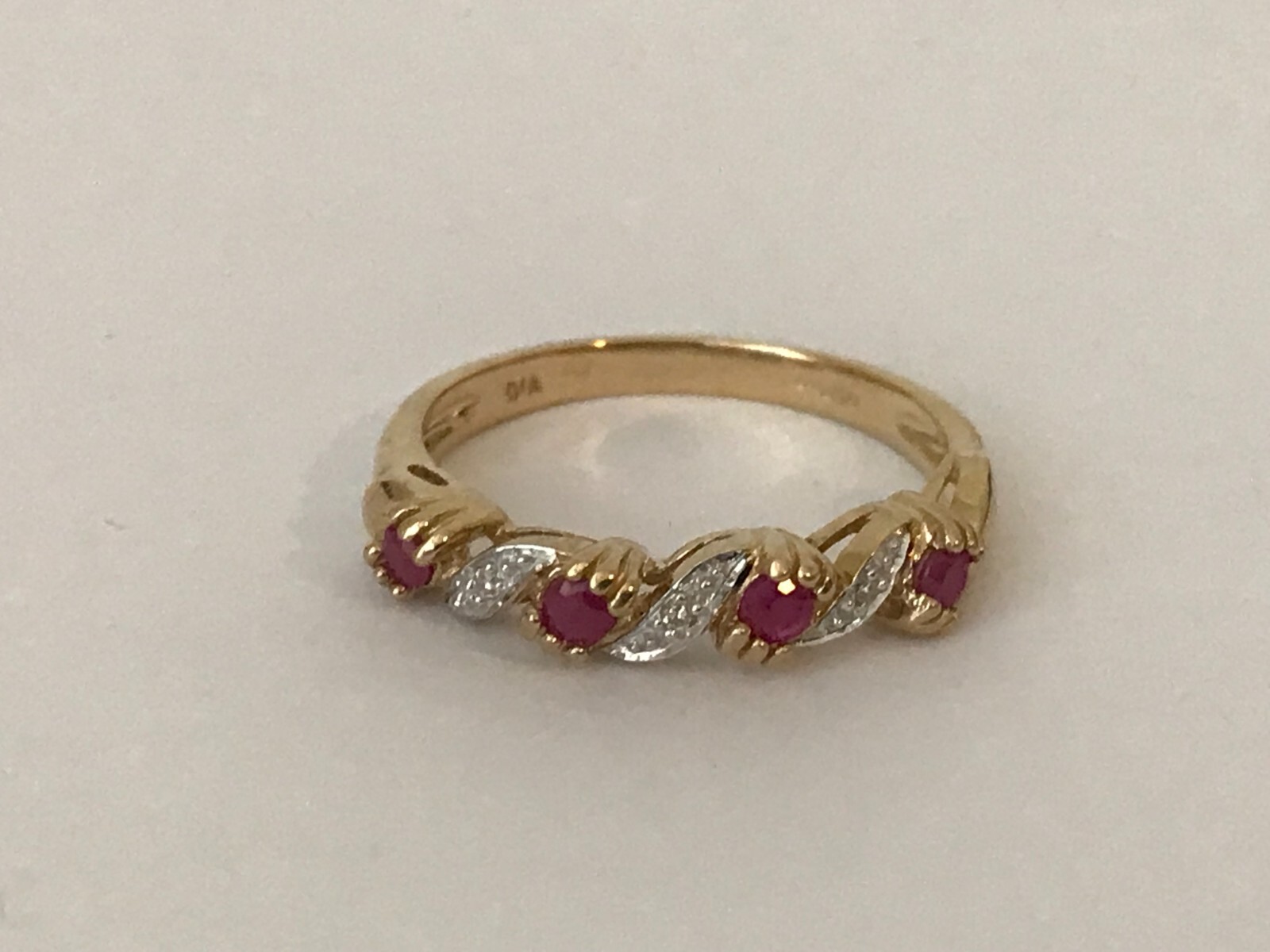 Ruby and Diamond Ring 9ct Gold Ruby and Diamond H… - image 15
