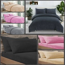 Set lenzuola o copripiumone in pile orsacchiotto biancheria da letto sherpa calda