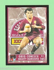 1994 SERIES 2 QLD STATE OF ORIGIN RUGBY LEAGUE CARD #165 GREG CONESCU