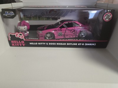 Jada Toys 1/24 2002 Nissan Skyline GT-R (BNR34) with Hello Kitty