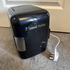 Russell Hobbs 4L Mini Fridge Cooler & Warmer - Black - Car/Home - 6 Can Capacity