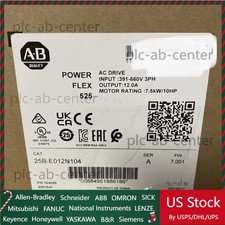 Allen Bradley 25B-E012N104 10HP FW 6.001 POWERFLEX 525 AC DRIVE US Free Tax