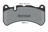 Textar Bremsbelagsatz, Scheibenbremse 2395501 FüR Maserati MERCEDES-BENZ