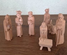 Echt Erzgebirge, geschnitzte Krippenfiguren, Pyramidenfiguren