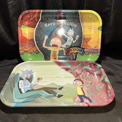 Backwoods Small Rolling Trays (2) 11.25 x 7.25 