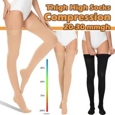 20-30 mmHg Thigh High Medical Compression Socks Women Men Varicose DVT Stockings