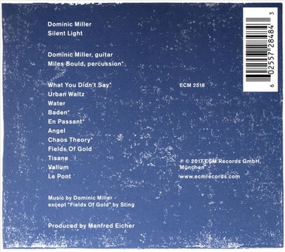 DOMINIC MILLER - SILENT LIGHT * NEW CD