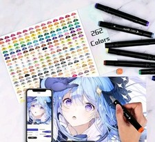 262 Colors Alcohol Markers Set, Dual Tips Blender Art Markers