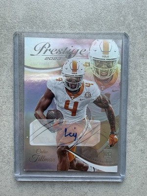 Cedric Tilllman RC Cleveland Browns Panini Prestige Auto  NFL Football 2023