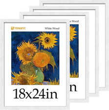Set of 4 White 18x24 Poster Frames for Pictures, Posters  Puzzles