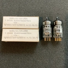 Rare NOS Lorenz CCa Tubes MATCHED 6922 E88CC 6DJ8 ECC88 Amplitrex Tested D