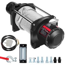 Hydraulic Winch 15000lbs25x78ft Steel Cable - Pwa040 Motor 361 Gear Ratio