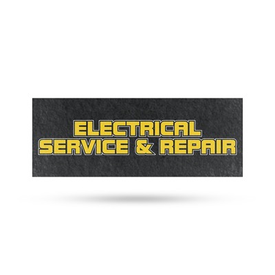 Electrical Service and Repair Vinyl Decal Professional Installations