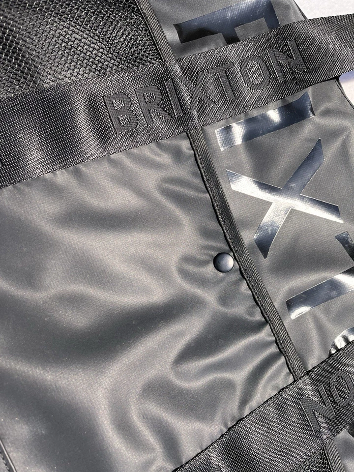 Bolso de Mano Brixton Grande Negro Gimnasio Playa Malla Bolsillos 22x15 Nuevo sin Etiquetas Foto 3 de 4