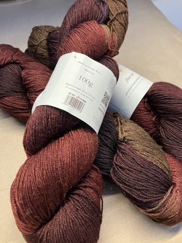 Rowan Fine Art Hand Painted Premium Sock Yarn 437 Yds Color 303 Waxwing