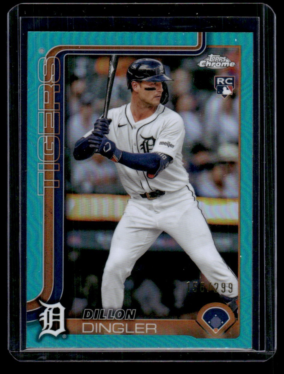 DILLON DINGLER 2025 TOPPS CHROME TEAL REFRACTOR #274 156/299 RC