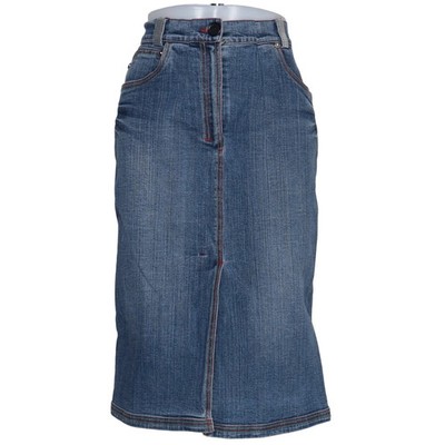 Ella Comfort, Jeansrock, Größe: 48, Blau, Baumwolle, Einfarbig, Denim #R86