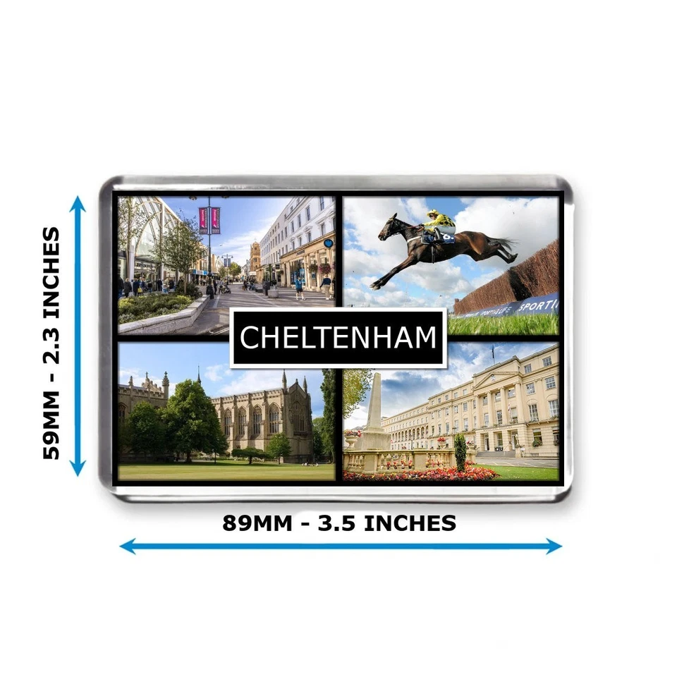 Cheltenham - Jumbo Fridge Magnet - Exclusively By Mashed Designs