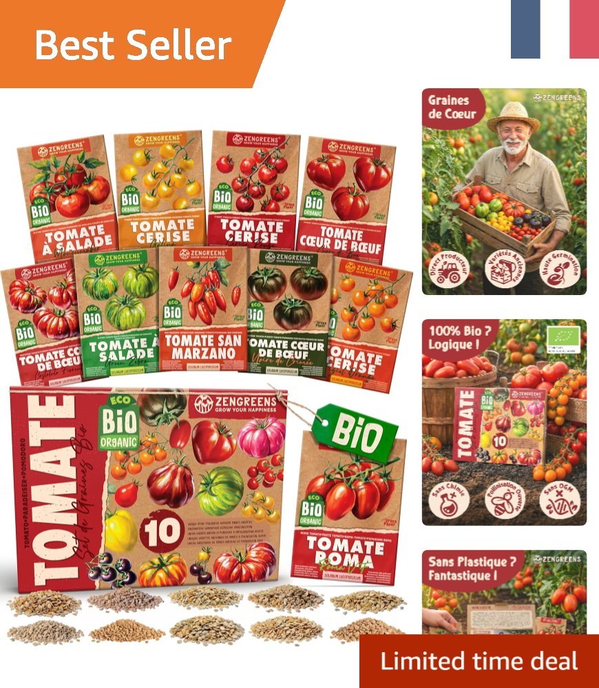 Kit de graines de tomate avec 10 varietes pour reussir son potager de balcon