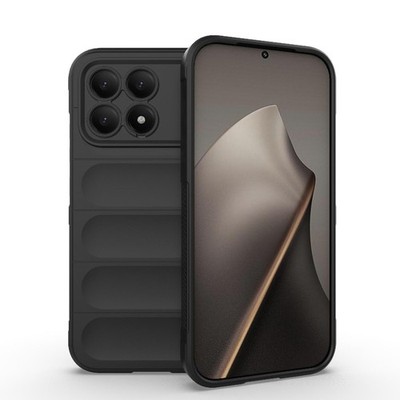 Handy Hülle TPU Flanell für Xiaomi Poco F8 Pro Magic Shield Kunststoff Schwarz