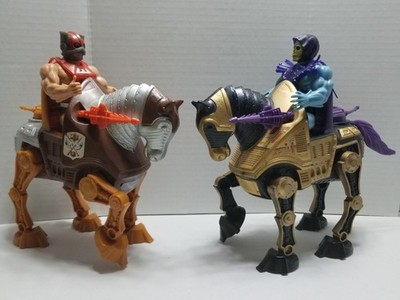 Vintage He-Man Masters Of The Universe Strider & Night Stalker Horse Set MOTU
