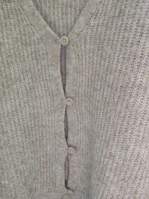 Vero Moda V-Neck Rolledge Cardigan M Hellbraun