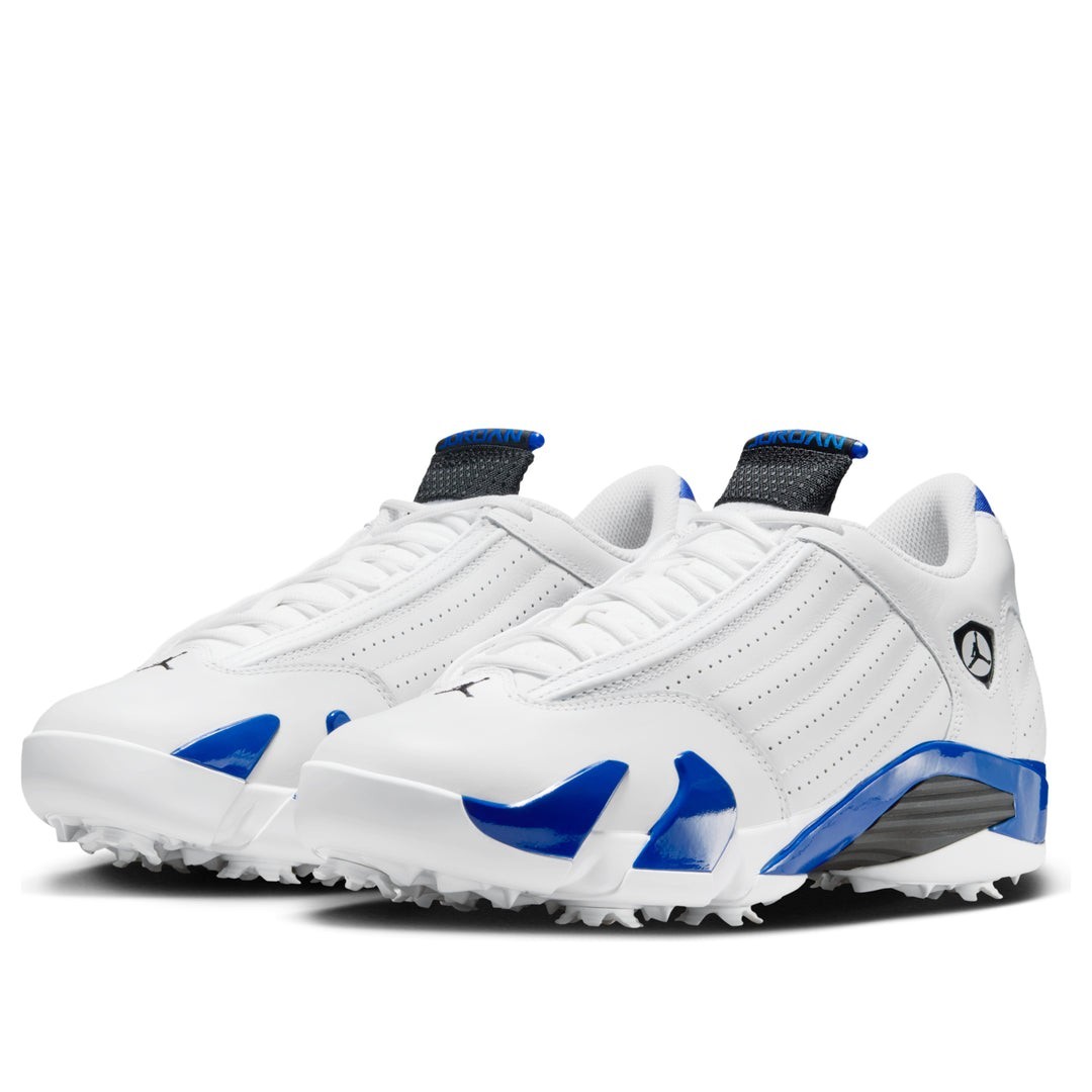 Men's Size 8 Nike Air Jordan 14 Retro Golf Shoes Hyper Royal White