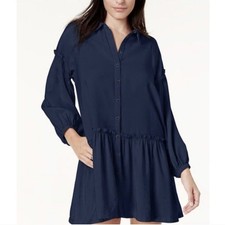 Free People Drop-waist Casual Shirtdress  Size XS