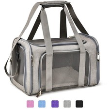 Henkelion Large Cat Carriers Dog Carrier Pet 20.0"L x 13.0"W x 13.0"H, Grey
