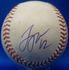 JSA Logan Webb Autographed Signed AUTO Game Used MLB Robert D. Manfred Baseball