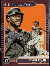 2021 Donruss #17 Starling Marte Holo Orange